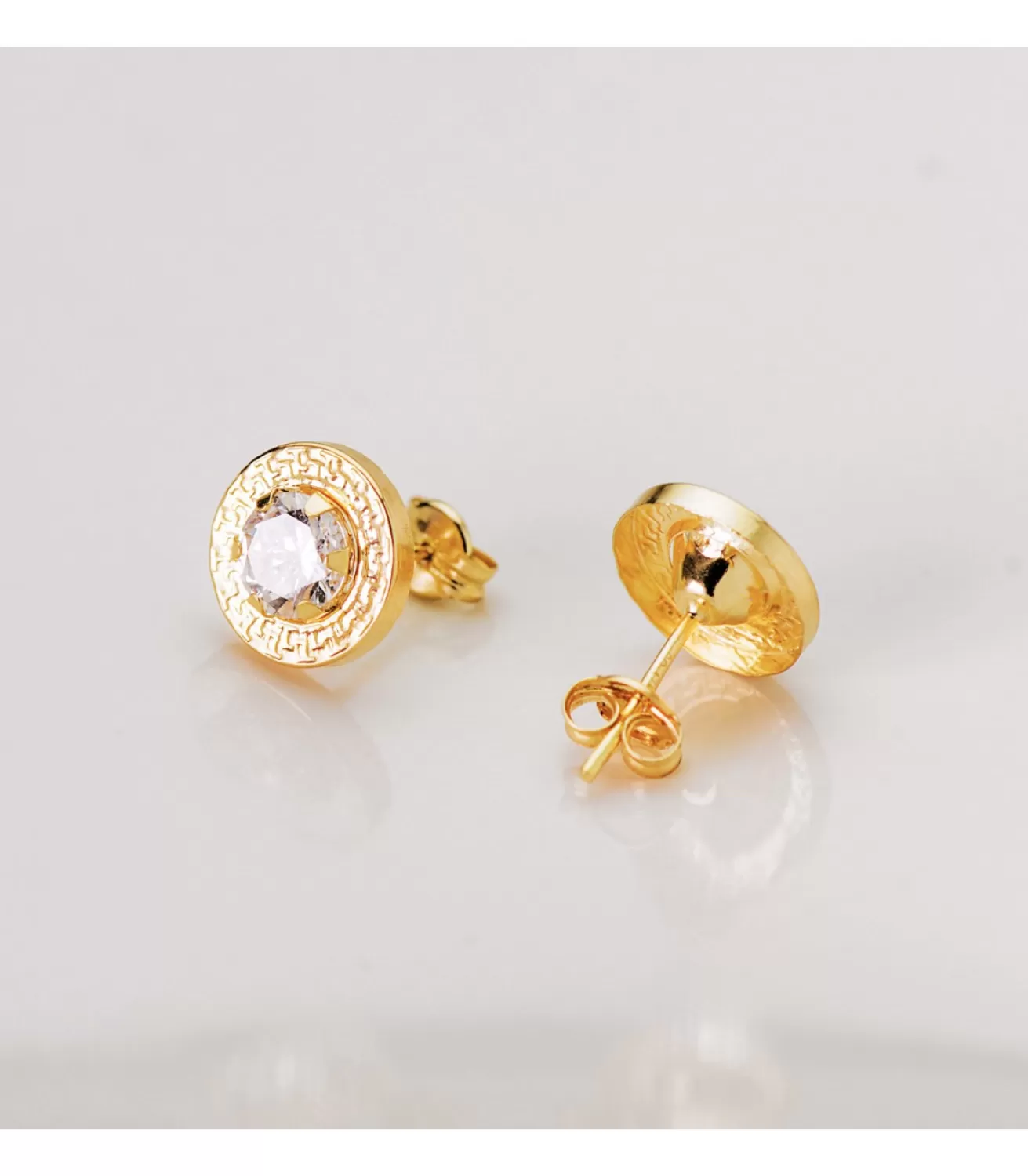 Pendientes Greca Carla Oro 18K 9Mm<Alda Joyeros Shop