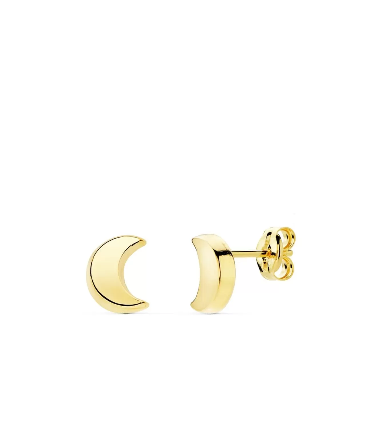 Pendientes Infantiles Media Luna Oro Amarillo 6.5 Mm<Alda Joyeros Cheap