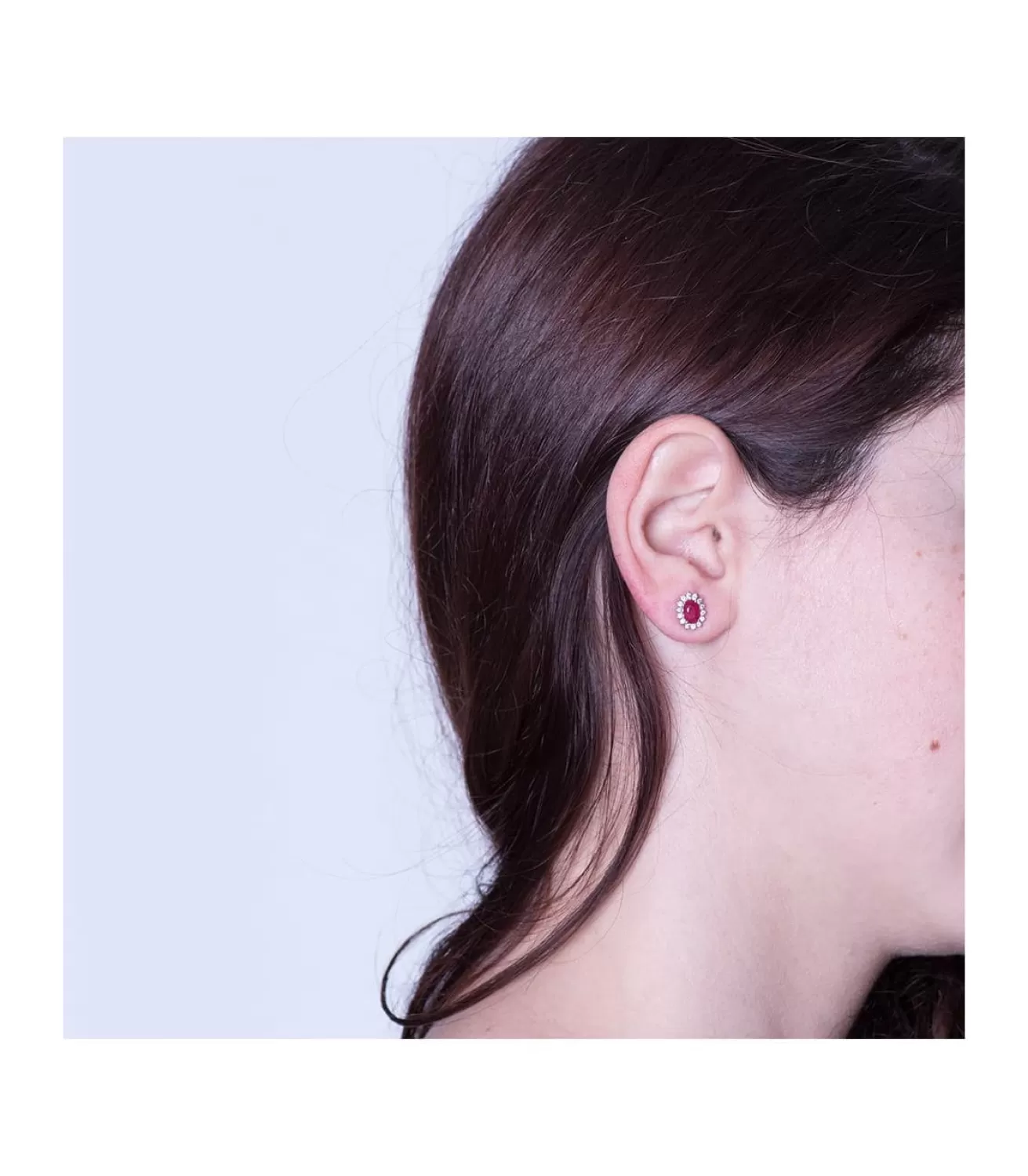 Pendientes Jasmin 0.28 Qtes.18 Ktes Rubi<Alda Joyeros Sale