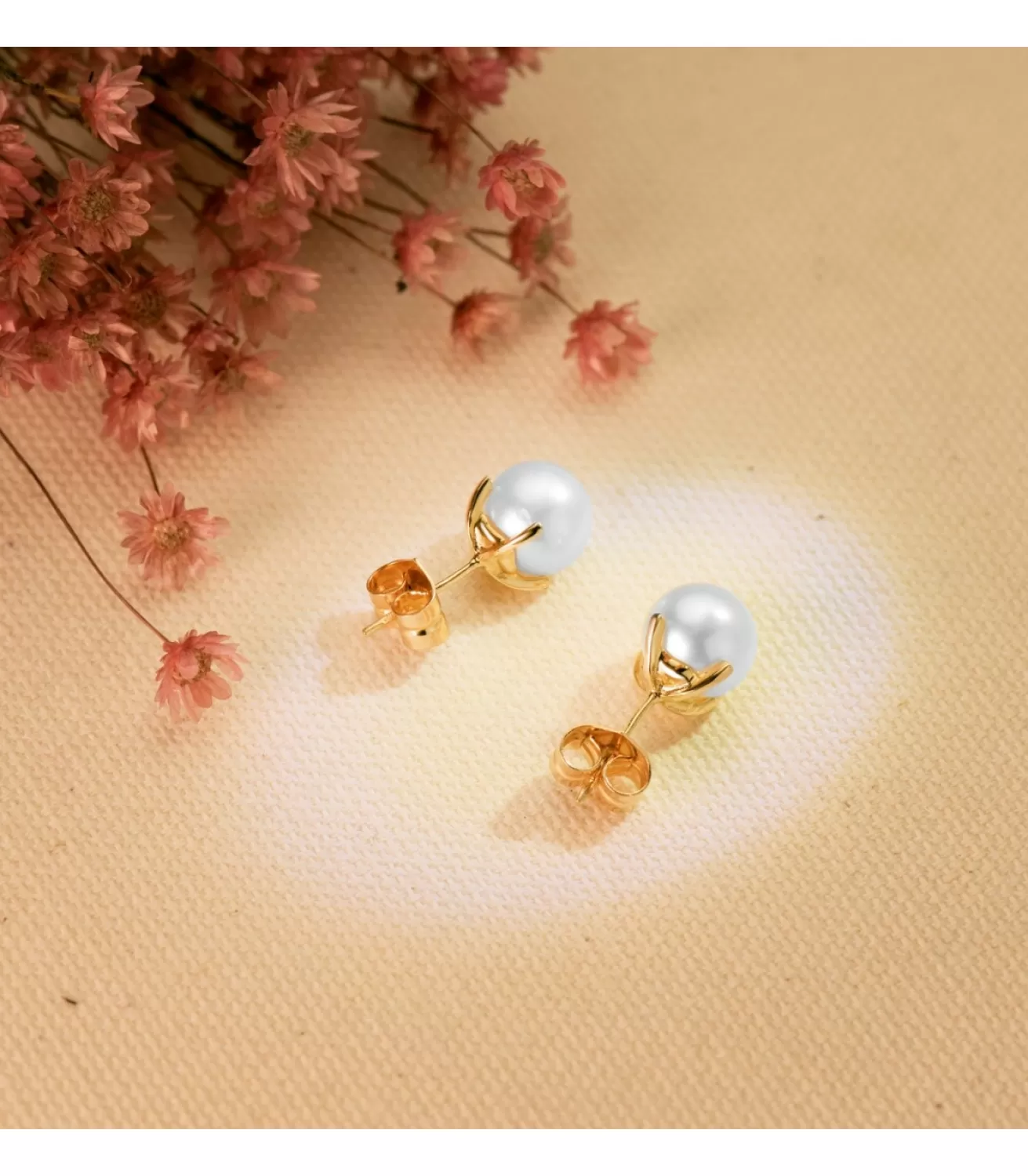 Pendientes Kimi Perla Cultivada Oro 18K 8 Mm<Alda Joyeros Online