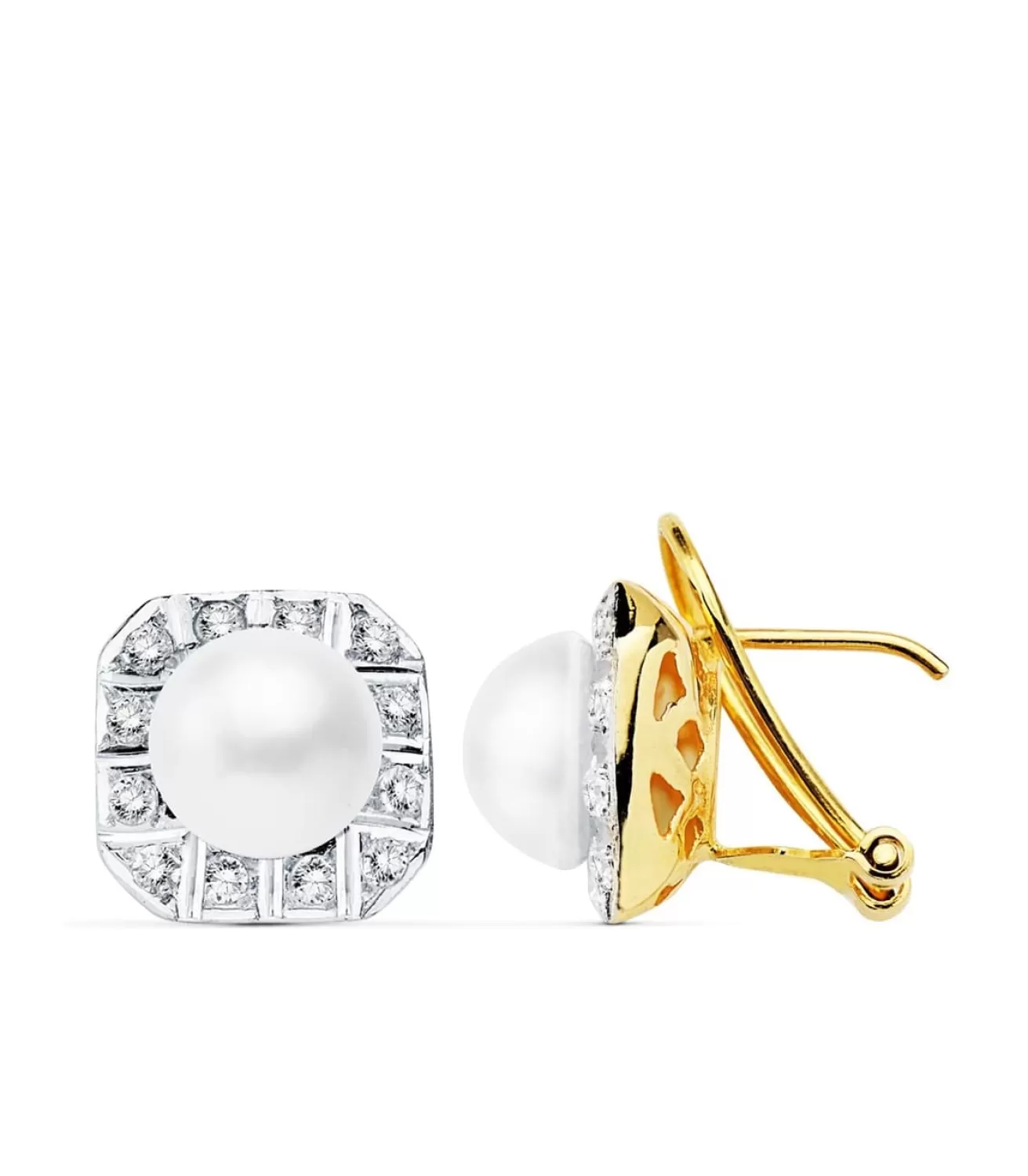 Pendientes Maiko Perlas De Mabe Oro 18 K 8 Mm<Alda Joyeros Outlet