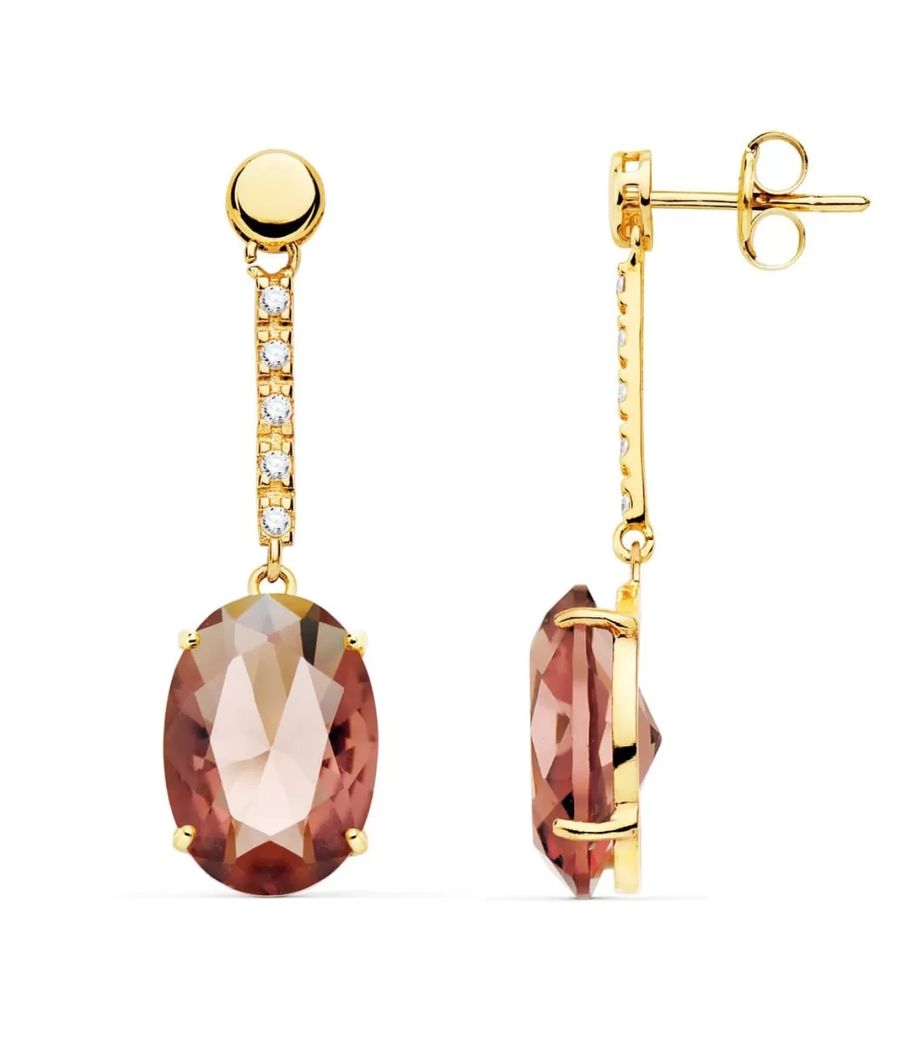 Pendientes Manhattan Oro Amarillo 18K Alejandrita<Alda Joyeros Cheap
