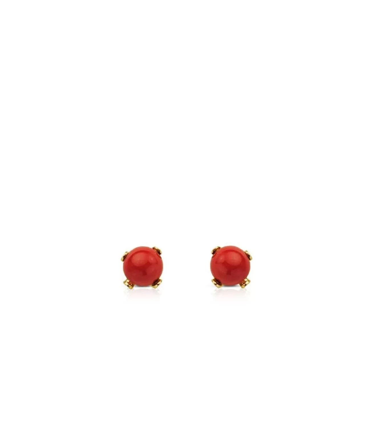 Pendientes Marianela Coral 3Mm 18 Ktes<Alda Joyeros Fashion