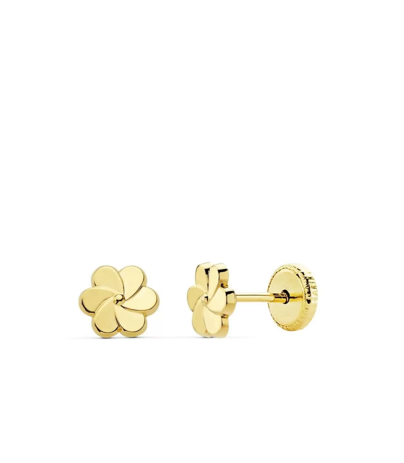 Pendientes Mini Flor Petalos Oro Amarillo 18 Ktes<Alda Joyeros Fashion