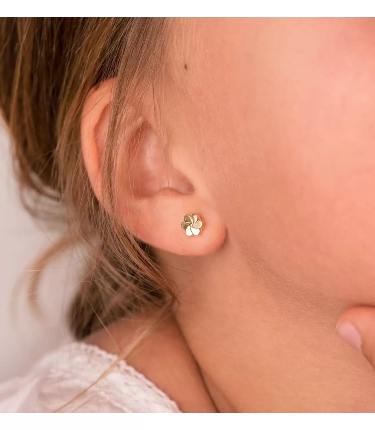 Pendientes Mini Flor Petalos Oro Amarillo 18 Ktes<Alda Joyeros Fashion