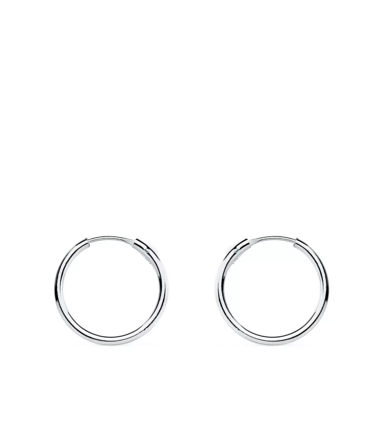 Pendientes Morfea Oro Blanco 18K 14Mm<Alda Joyeros Hot