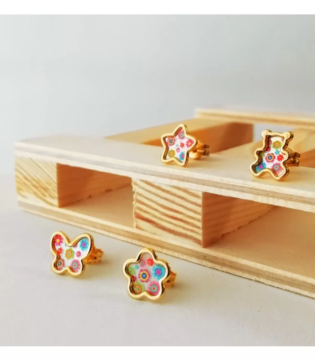 Pendientes Niña Aloha Oro 18K Estrella 8Mm<Alda Joyeros Cheap