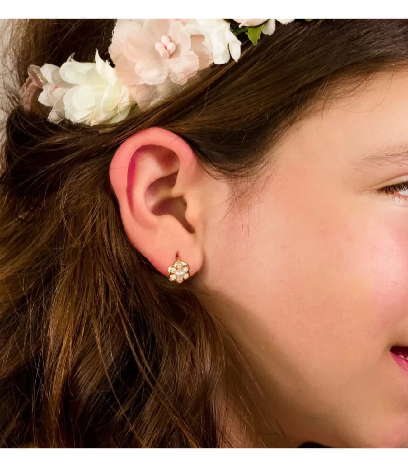 Pendientes Niña Comunion Camila Oro 18K Perla<Alda Joyeros Clearance