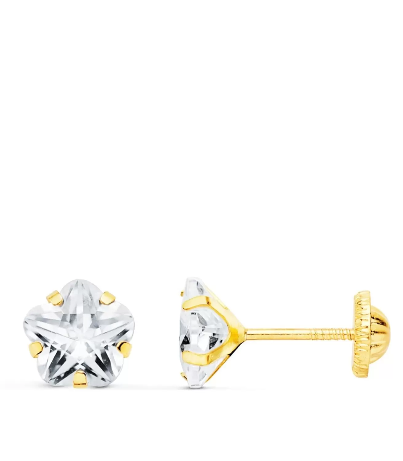Pendientes Niña Oro 18K Millie Circonita 6Mm<Alda Joyeros Sale