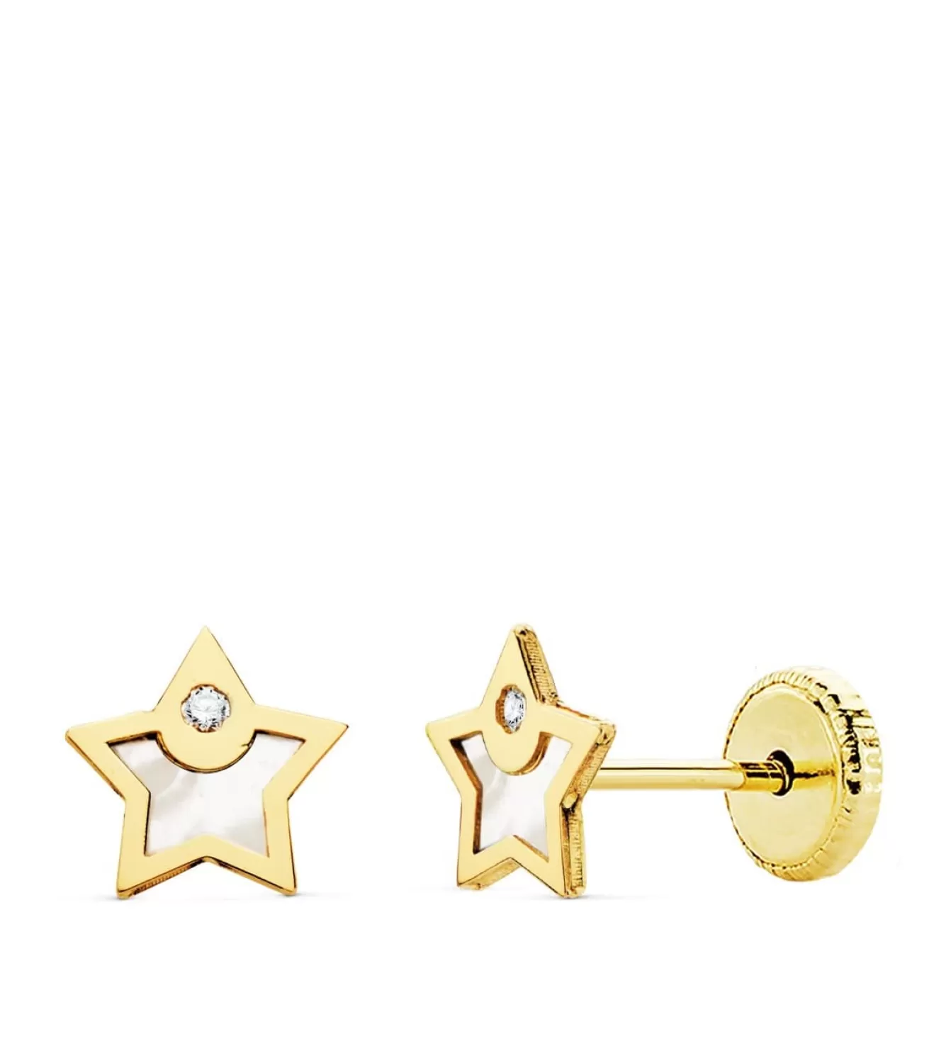 Pendientes Niña Oro 18K Moana Estrella 6 Mm<Alda Joyeros Shop