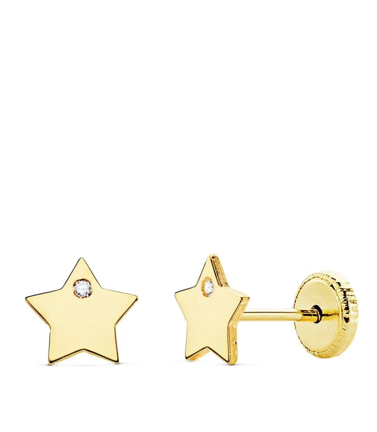 Pendientes Niña Oro 18K Moana Estrella Line 6 Mm<Alda Joyeros Discount