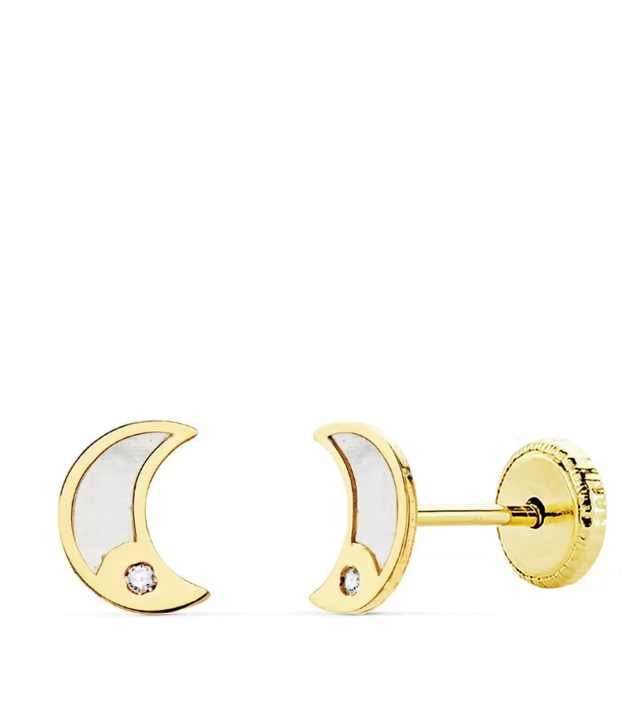 Pendientes Niña Oro 18K Moana Luna 6 Mm<Alda Joyeros Cheap