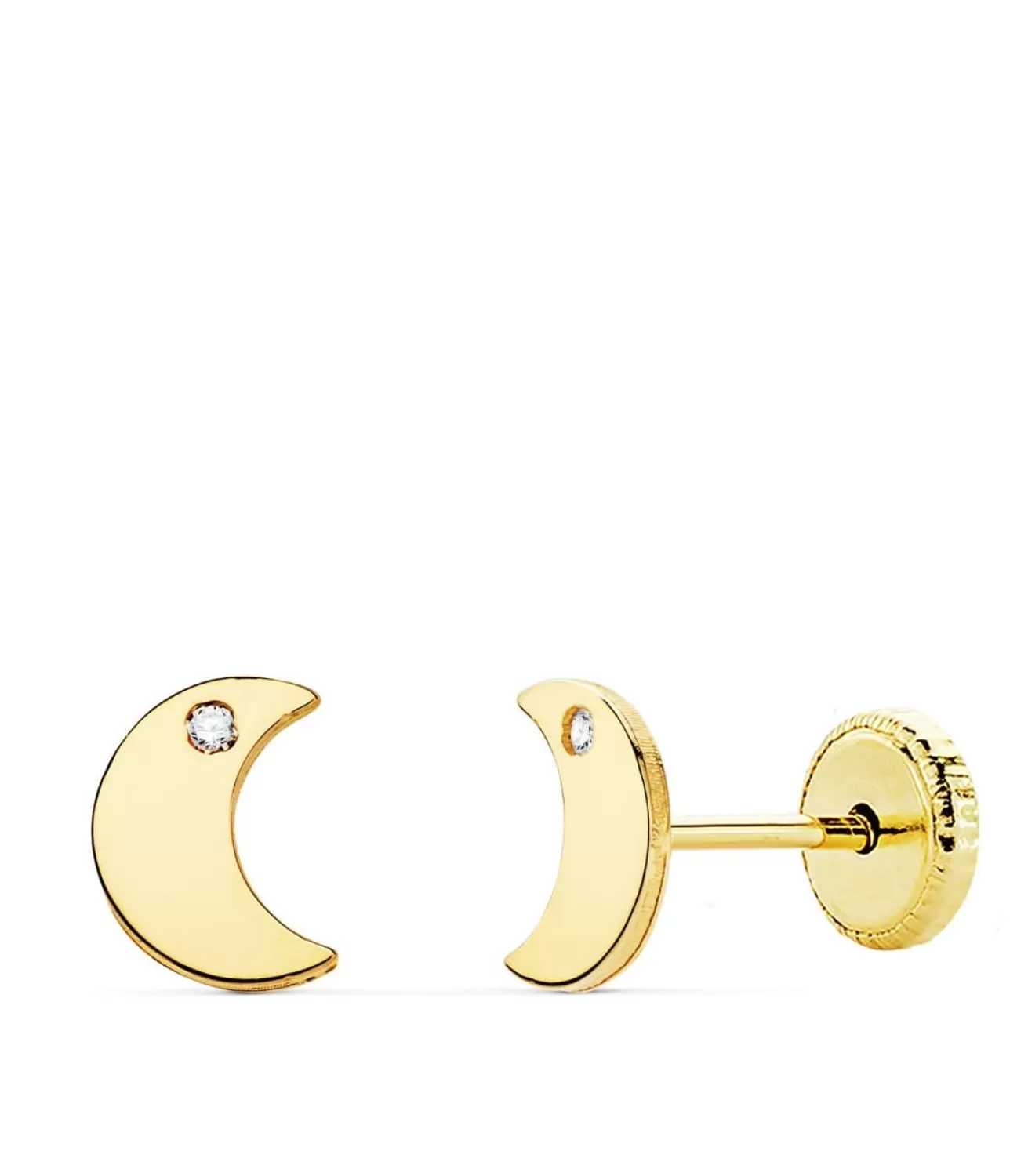 Pendientes Niña Oro 18K Moana Luna Line 6 Mm<Alda Joyeros Discount