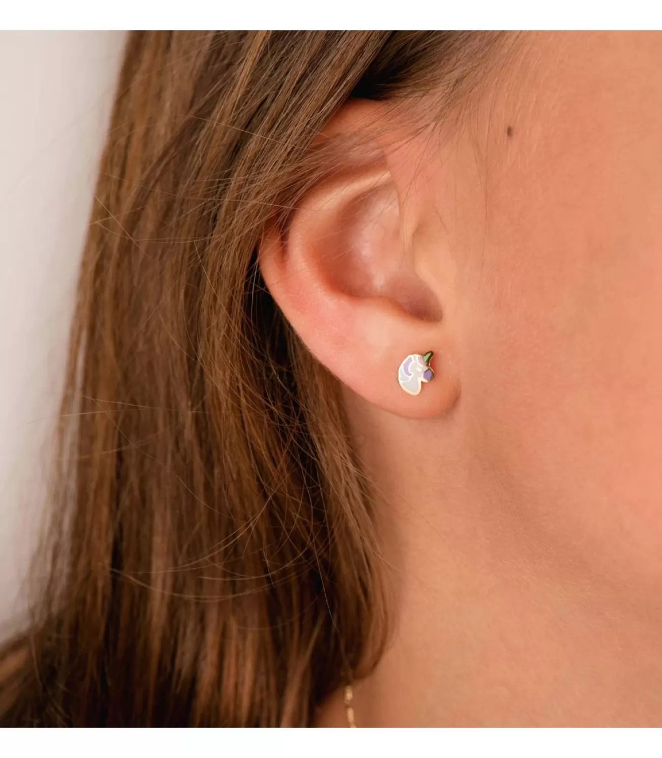 Pendientes Niña Unicornio Oro Amarillo 18K<Alda Joyeros Cheap