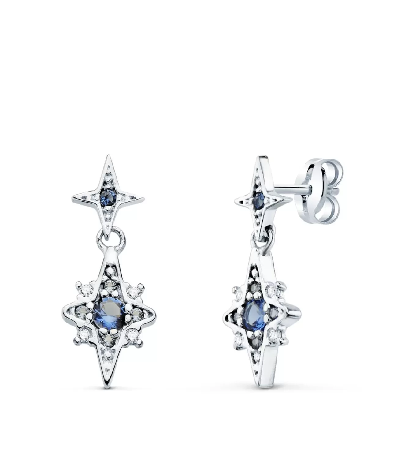 Pendientes Novia Casiopea Oro 18K London Blue<Alda Joyeros Sale