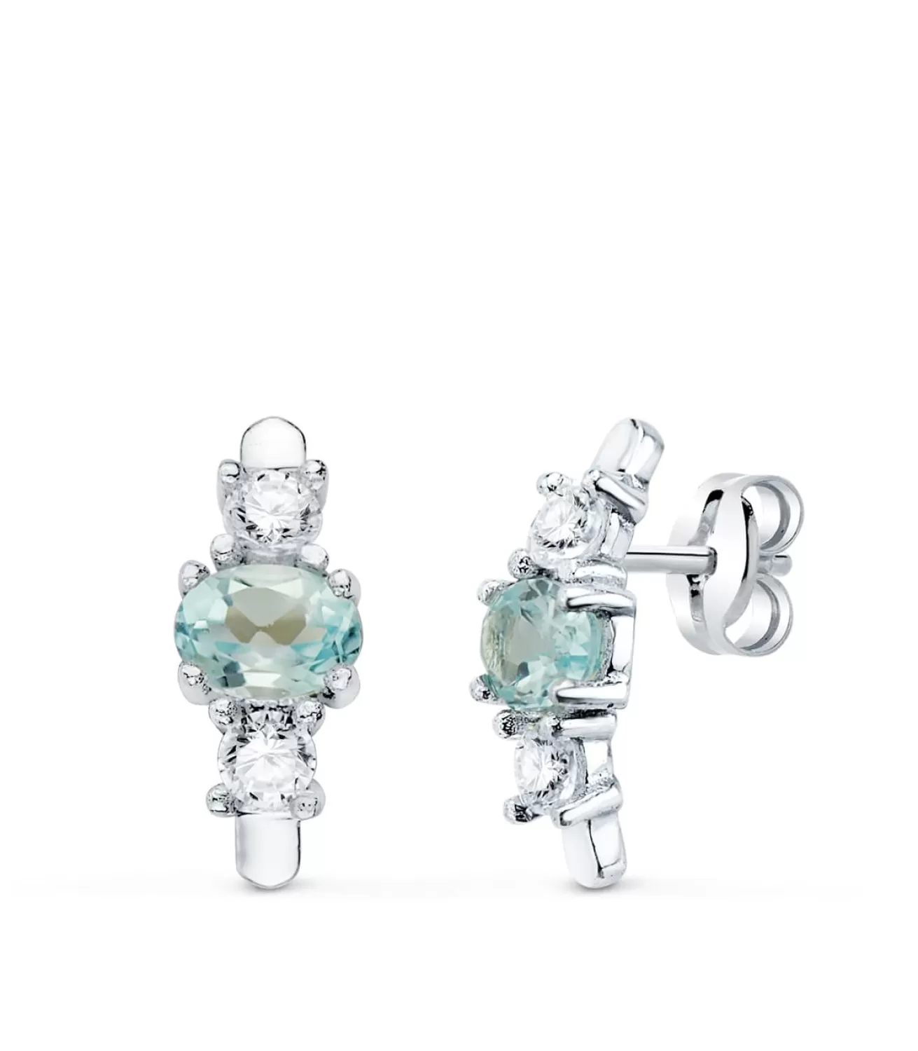 Pendientes Novia Supernova Oro 18K Topacio Azul<Alda Joyeros Best Sale