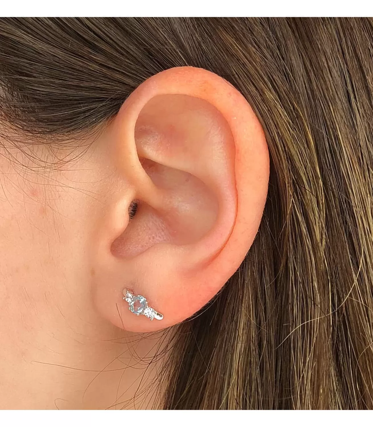 Pendientes Novia Supernova Oro 18K Topacio Azul<Alda Joyeros Best Sale