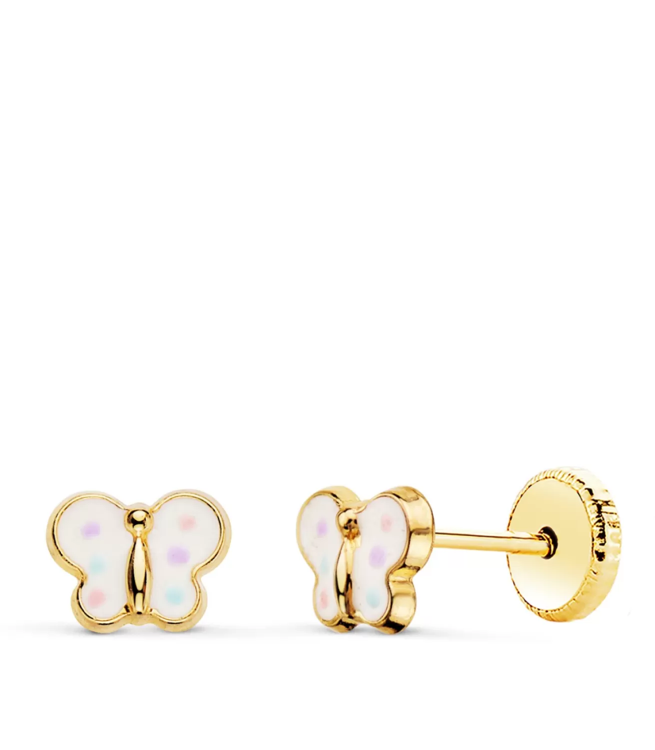 Pendientes Oro 18K Mariposa Colores<Alda Joyeros Outlet