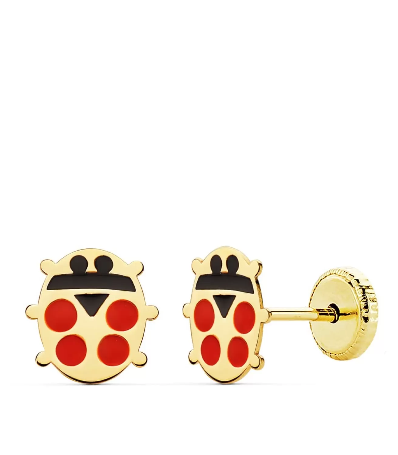 Pendientes Oro Amarillo 18K Ladybug 8 Mm<Alda Joyeros Best