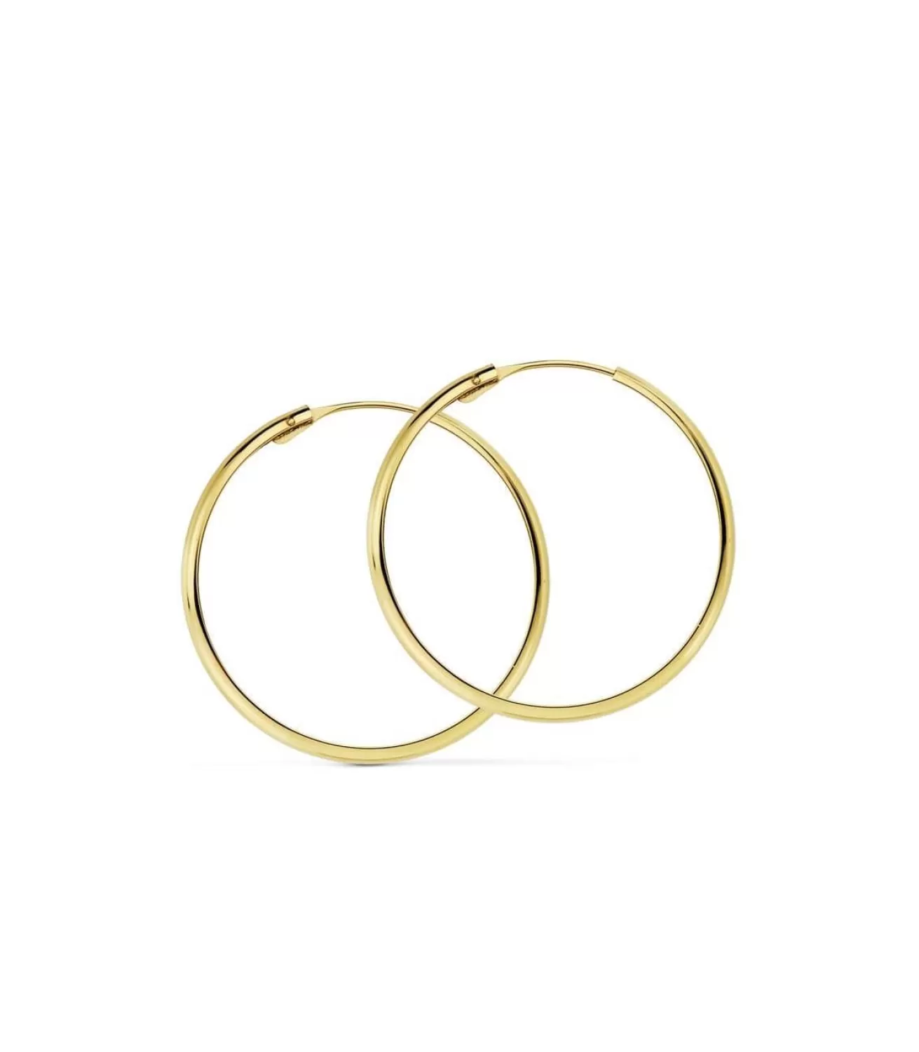 Pendientes Oro Amarillo Carmela 30Mm 18 Ktes<Alda Joyeros Shop
