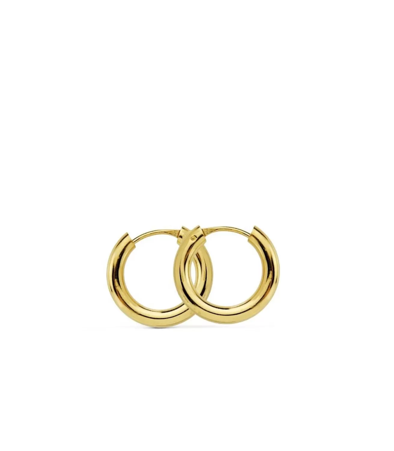 Pendientes Oro Amarillo Minerva 14Mm 18 Ktes<Alda Joyeros Store