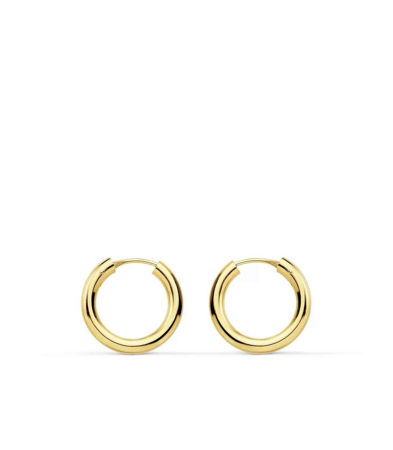 Pendientes Oro Amarillo Minerva 16Mm 18 Ktes<Alda Joyeros Hot