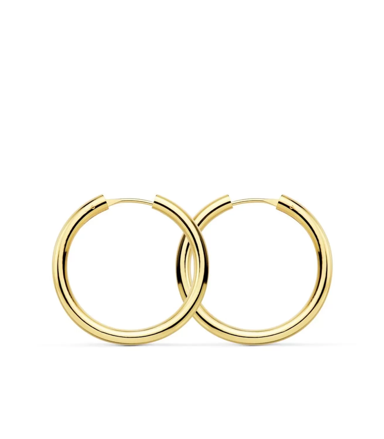 Pendientes Oro Amarillo Minerva 24Mm 18 Ktes<Alda Joyeros Clearance