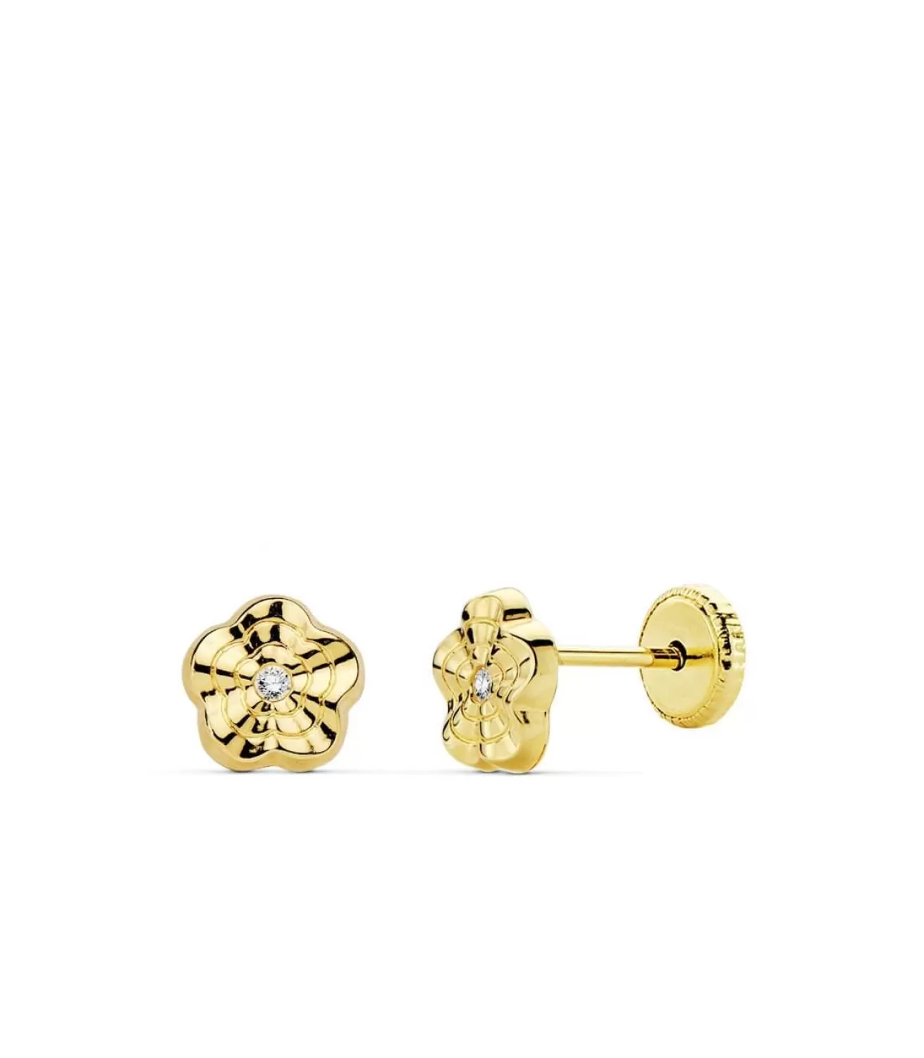Pendientes Oro Amarillo Renet Flor 18 Ktes<Alda Joyeros Fashion