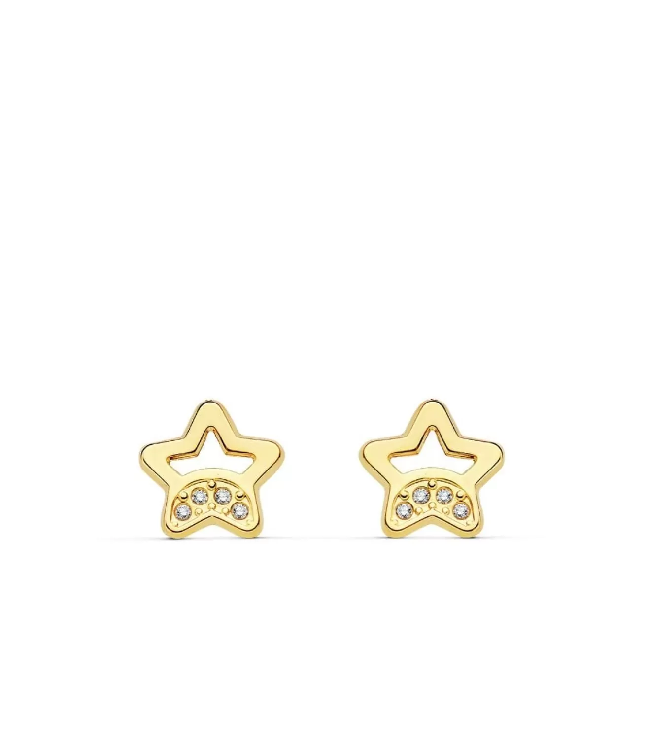 Pendientes Oro Ariadna Estrella 18 Ktes<Alda Joyeros Online