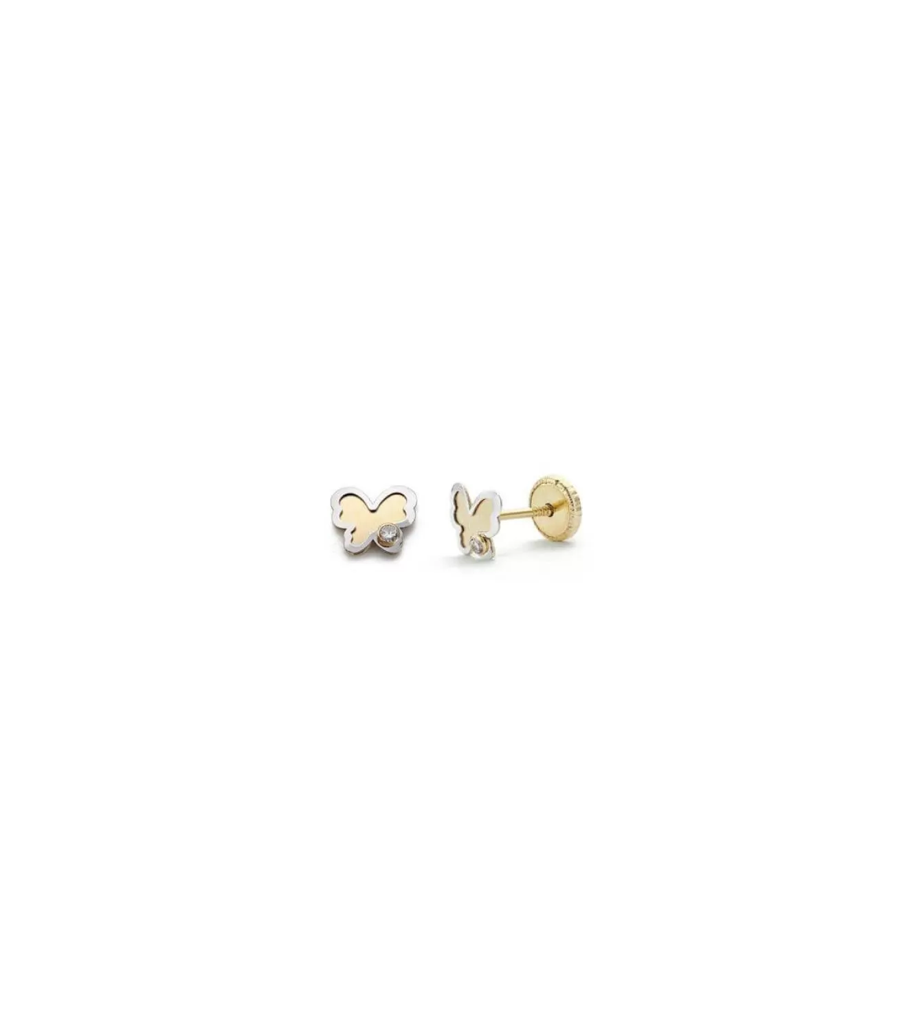 Pendientes Oro Bicolor Gaspara 18 Ktes<Alda Joyeros Discount