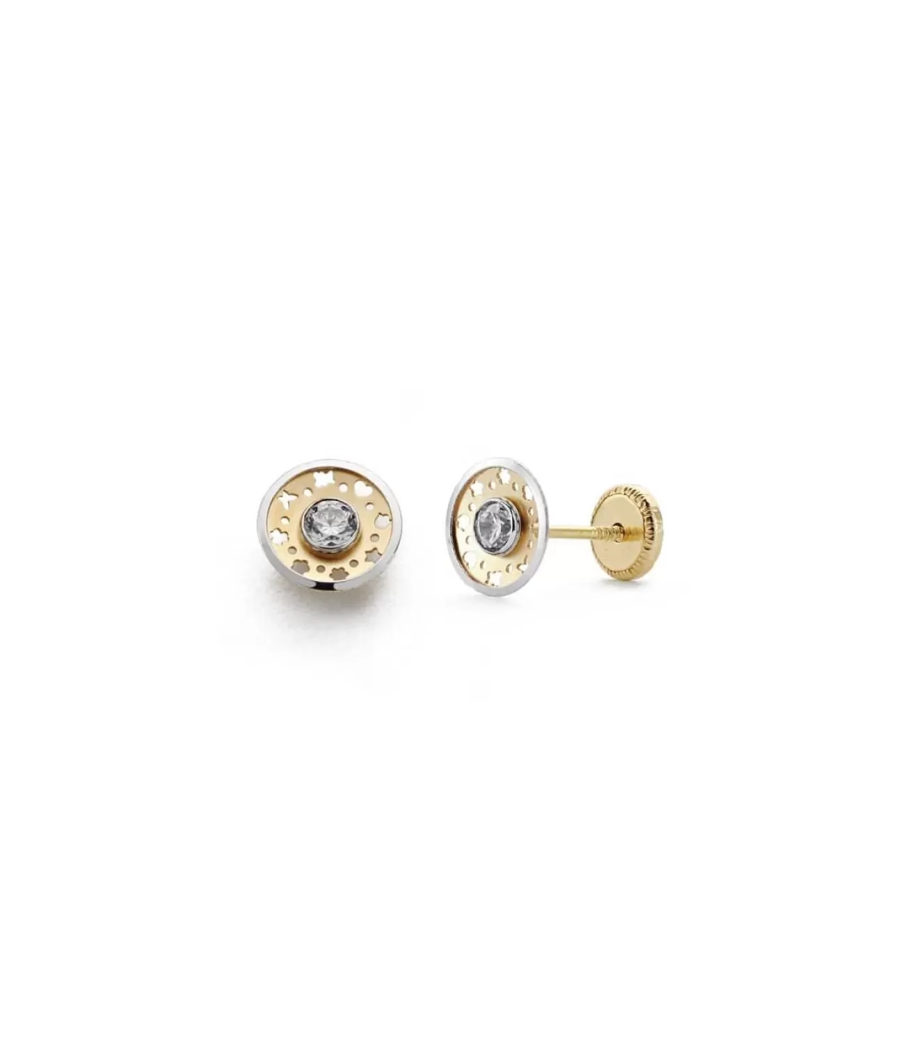 Pendientes Oro Bicolor Istar 18 Ktes<Alda Joyeros Sale
