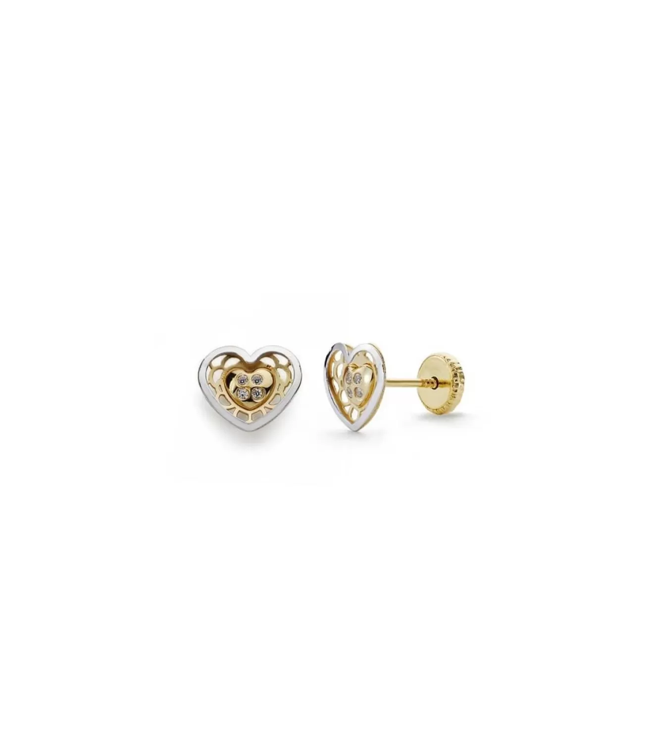 Pendientes Oro Bicolor Sherezade 18 Ktes<Alda Joyeros Discount