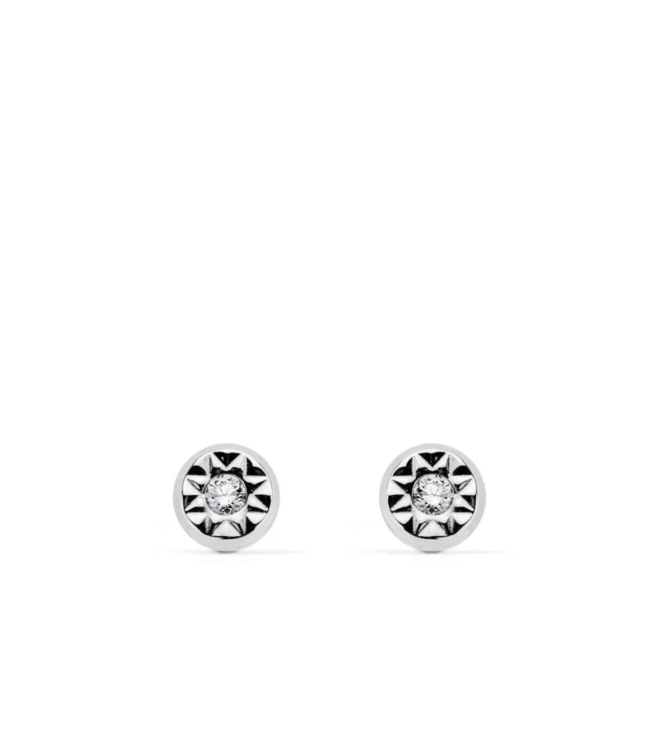 Pendientes Oro Blanco Antonela 5 Mm 18 Ktes<Alda Joyeros Discount
