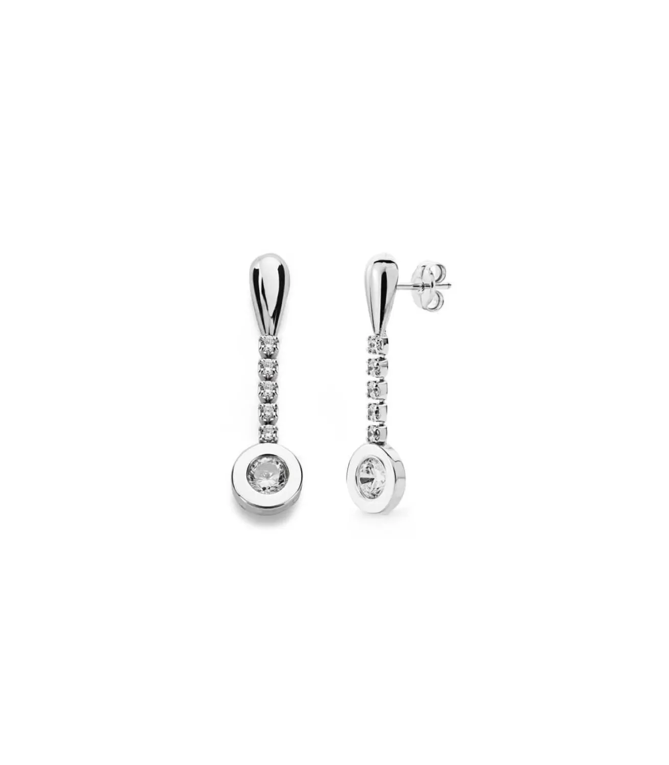Pendientes Oro Blanco Arlina 18 Ktes<Alda Joyeros Store