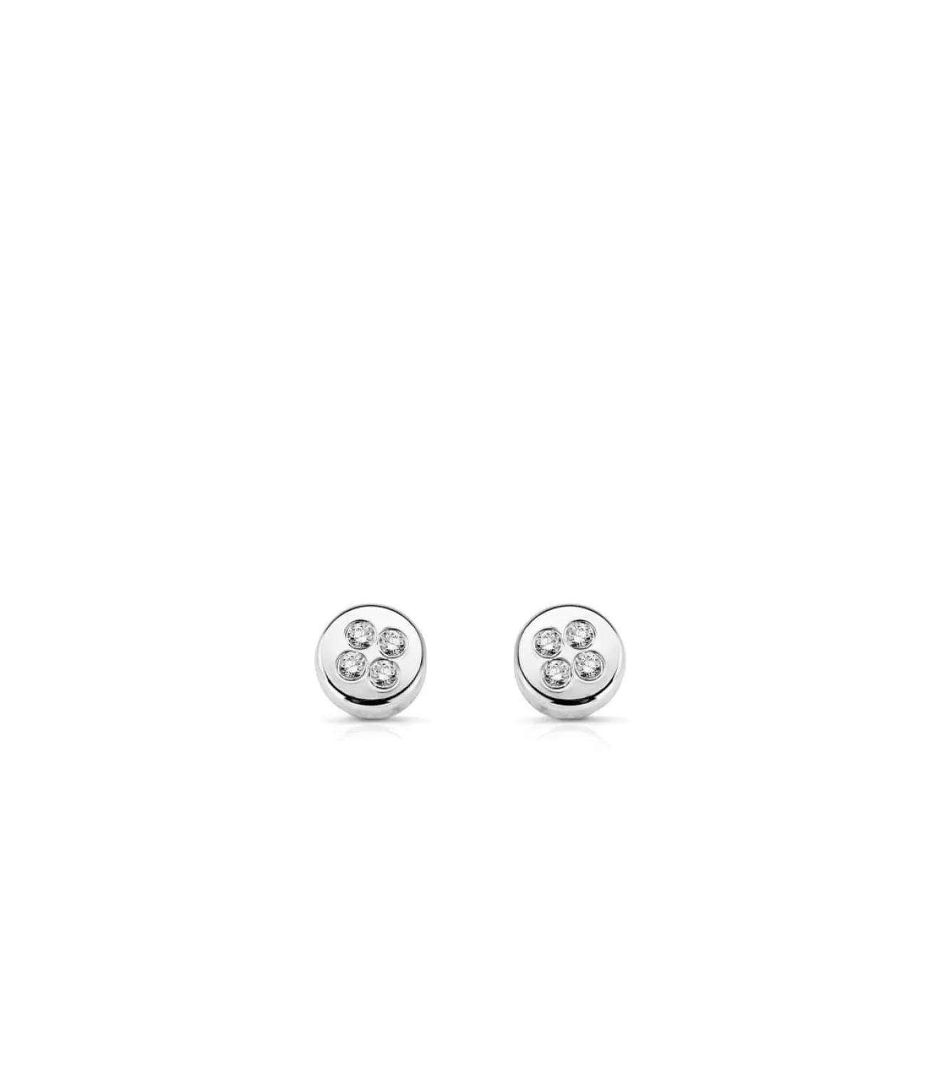 Pendientes Oro Blanco Elma 18 Ktes<Alda Joyeros Discount