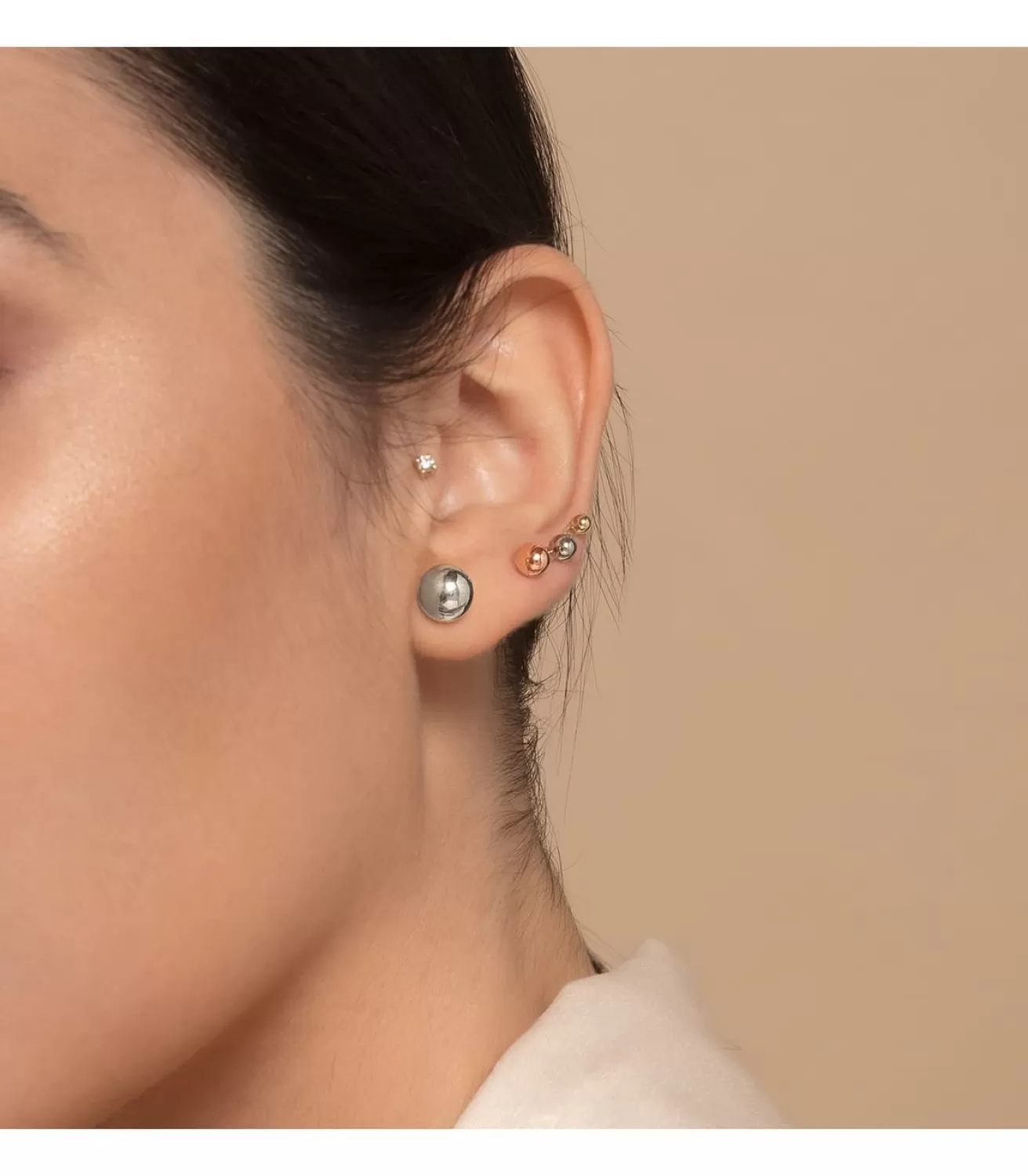 Pendientes Oro Blanco Emma 8 Mm 18 Ktes<Alda Joyeros Online