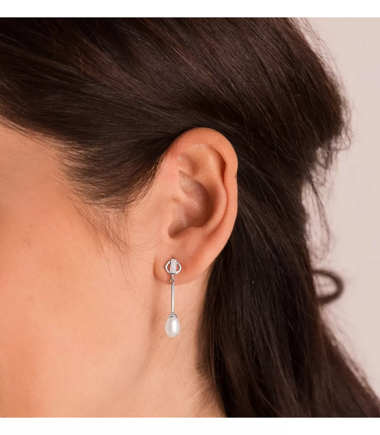 Pendientes Oro Blanco Enedina 18 Ktes<Alda Joyeros New