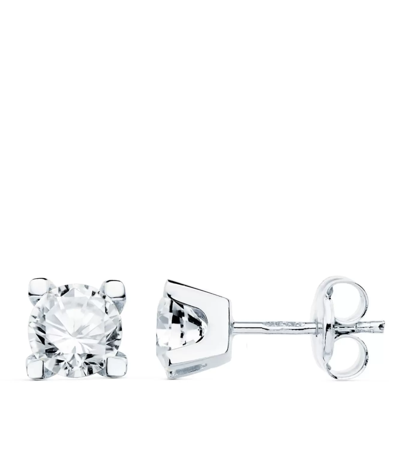 Pendientes Oro Blanco Georgina 18K<Alda Joyeros Hot