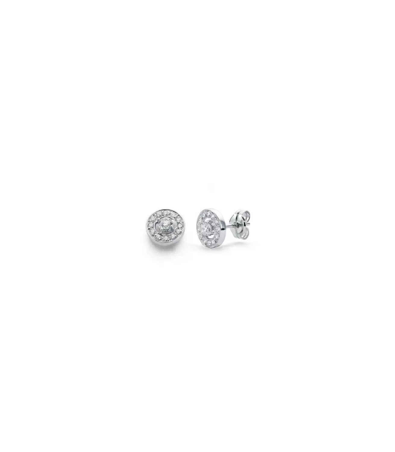Pendientes Oro Blanco Poncia 18 Ktes<Alda Joyeros Clearance