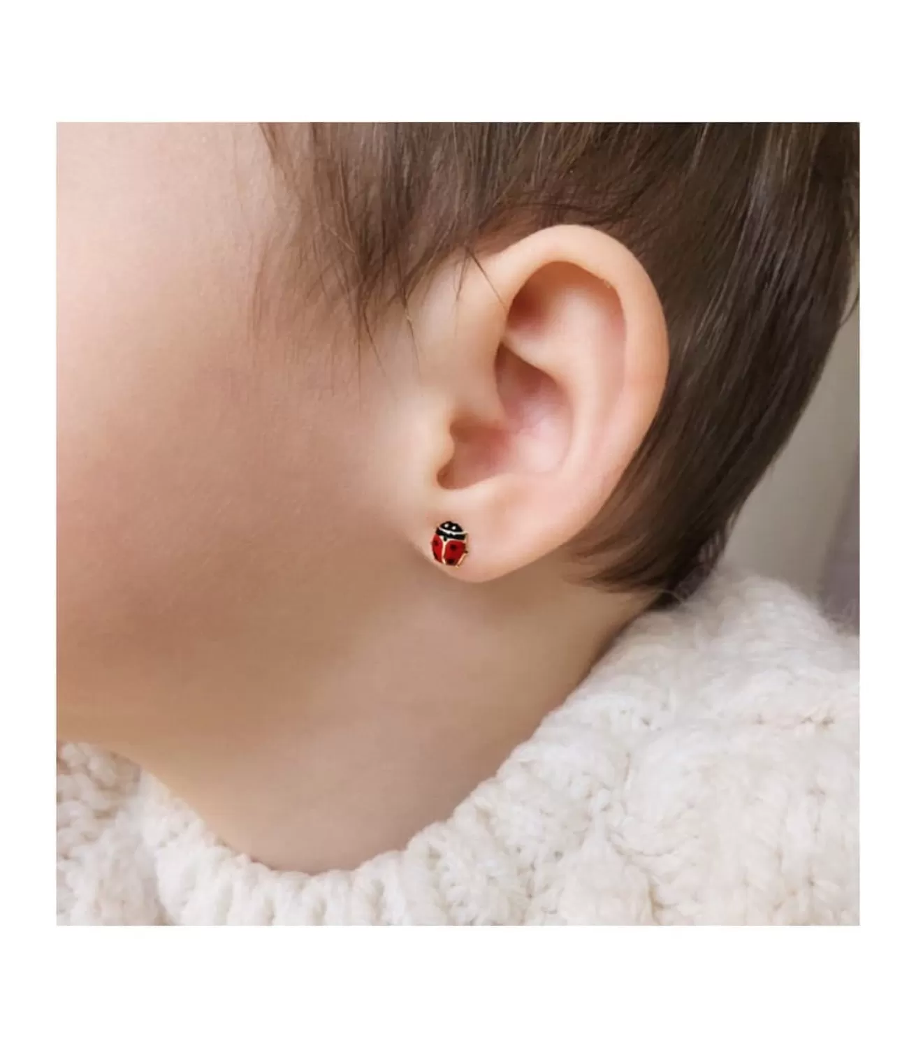 Pendientes Oro Mariquita 6X5 Mm 18 Ktes<Alda Joyeros Best Sale