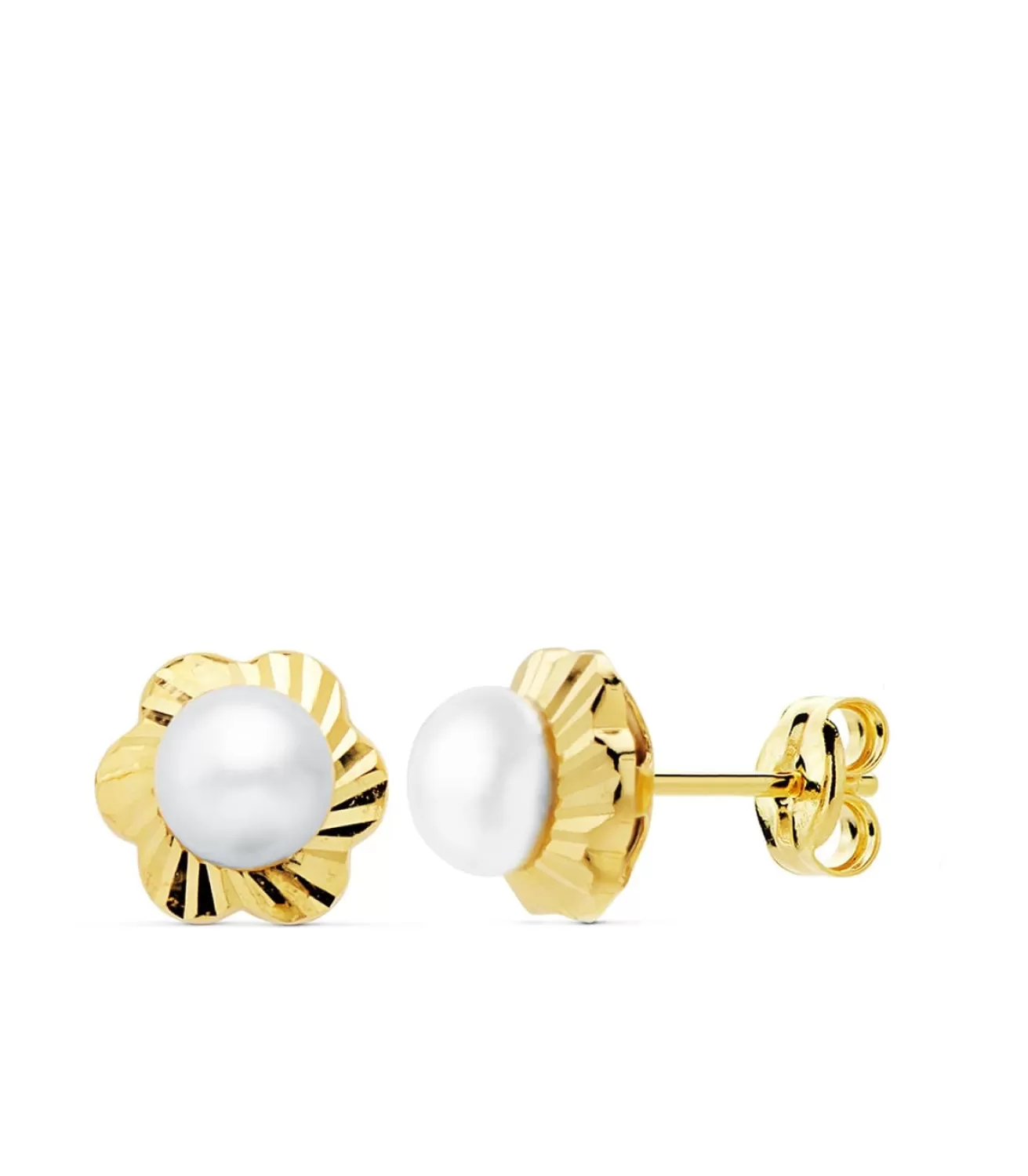 Pendientes Perla Helene Oro Amarillo 18K 7 Mm<Alda Joyeros Cheap