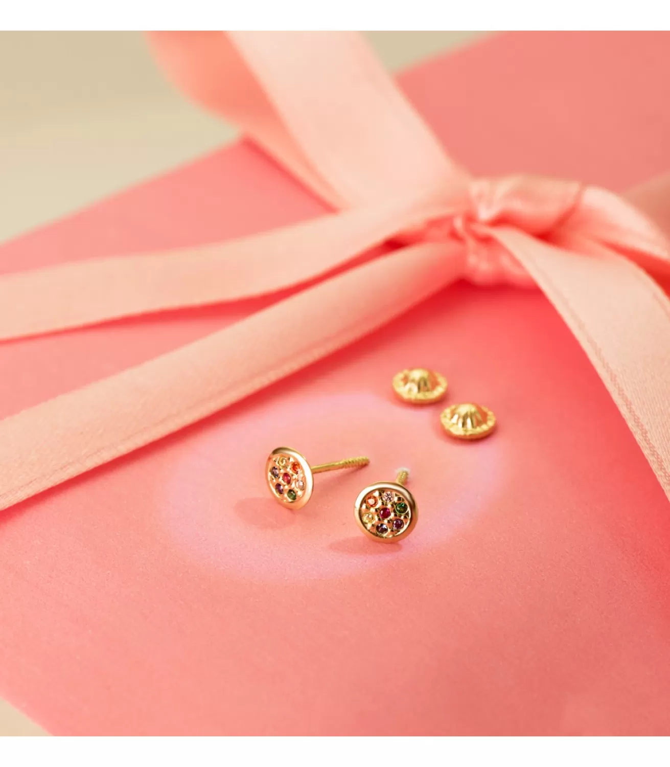 Pendientes Piedras Colores Oro 18K<Alda Joyeros Online