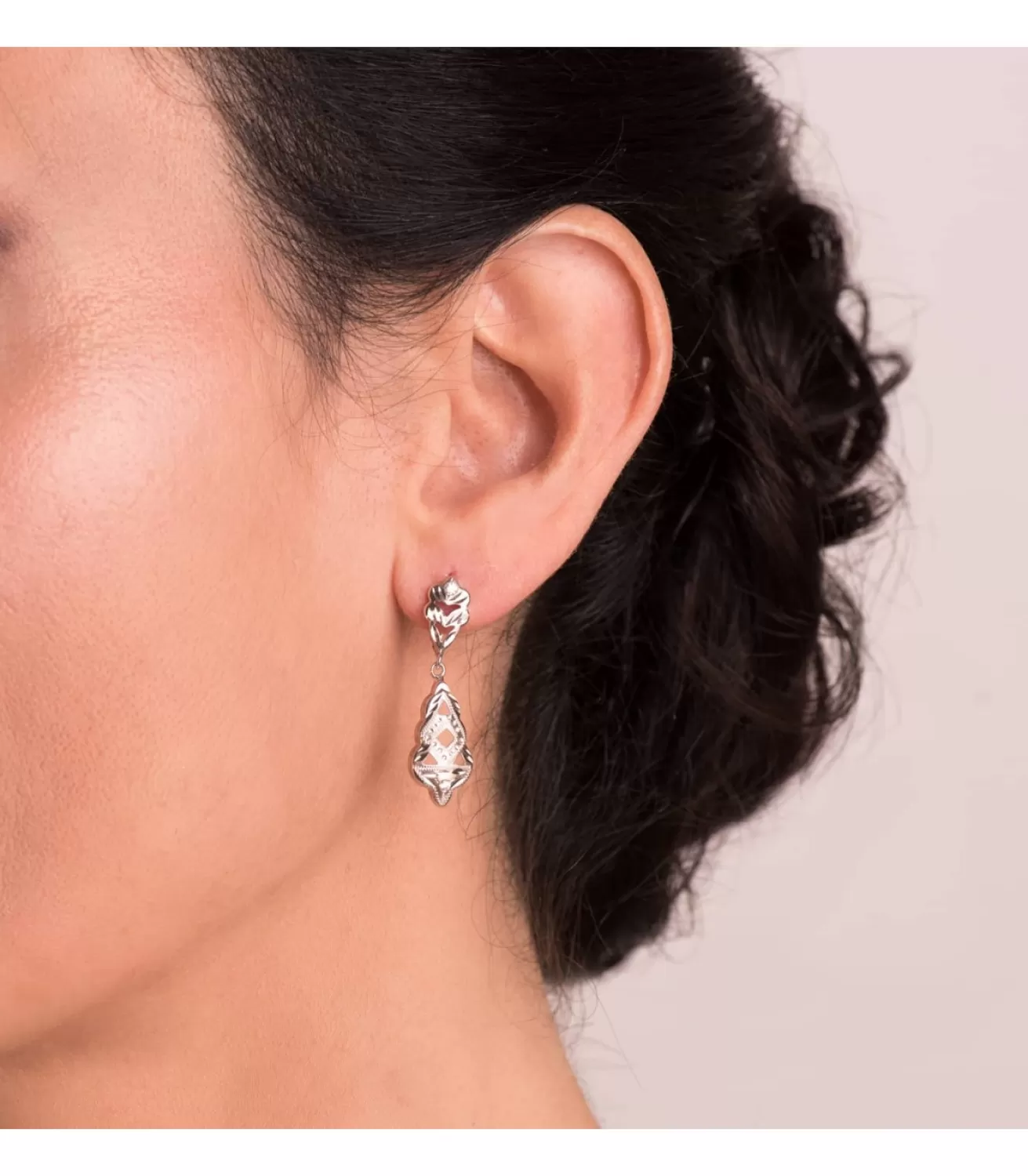 Pendientes Scherezade Oro Blanco 18K Lapidados<Alda Joyeros Best
