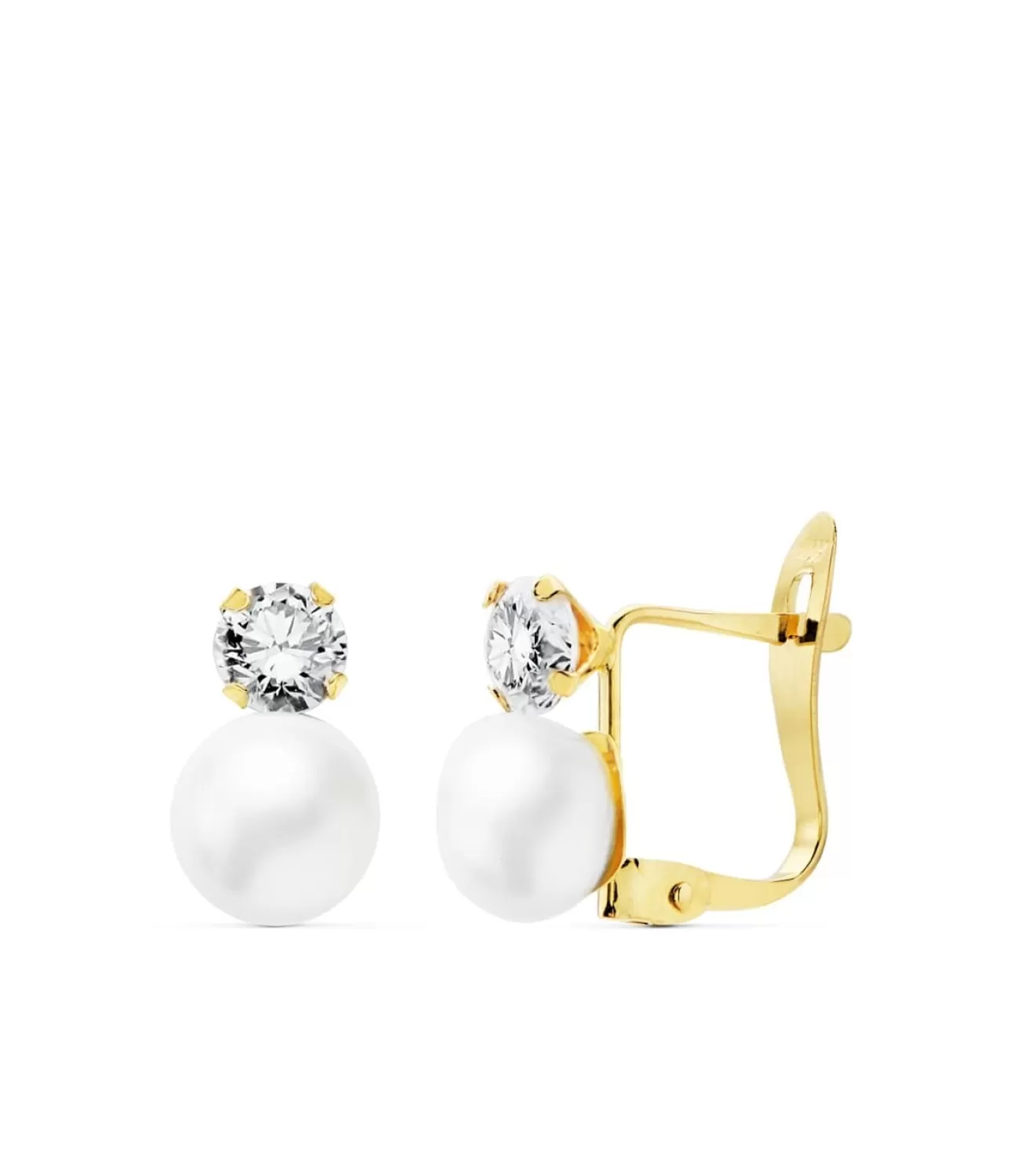 Pendientes Stephanie Oro Amarillo 18 K<Alda Joyeros Best