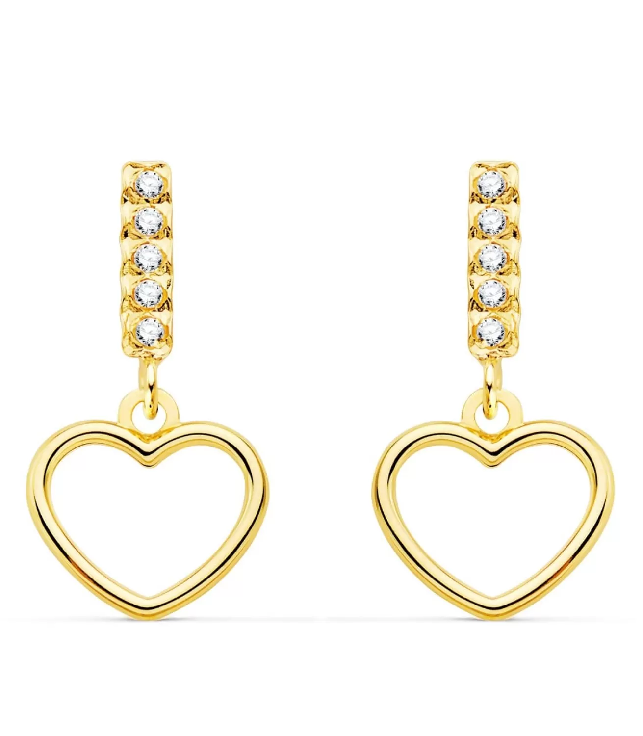 Pendientes Suli Oro Amarillo 18K Corazon<Alda Joyeros Cheap