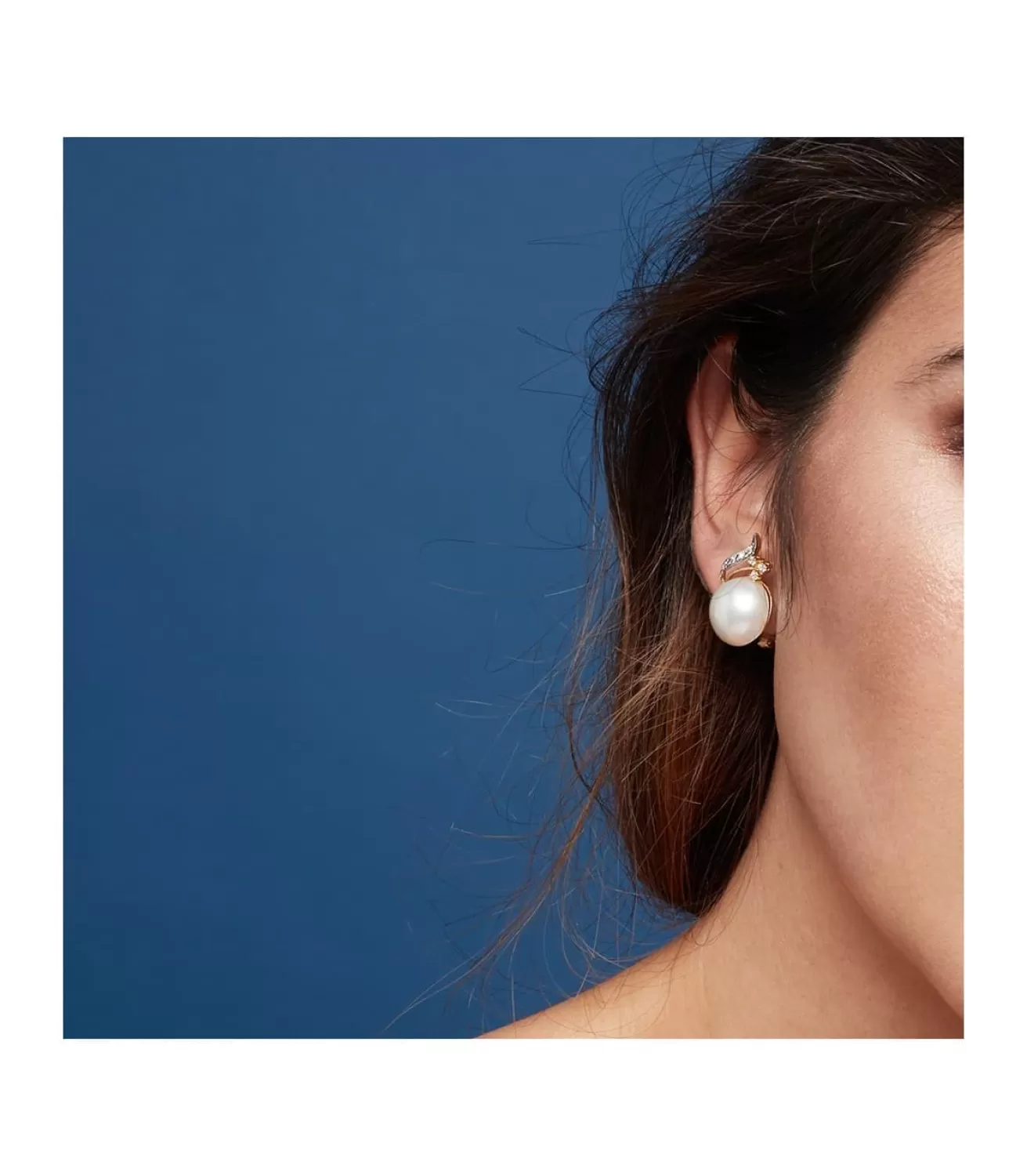 Pendientes Takara Perlas De Mabe Oro Bicolor 18 K 24 Mm<Alda Joyeros Flash Sale