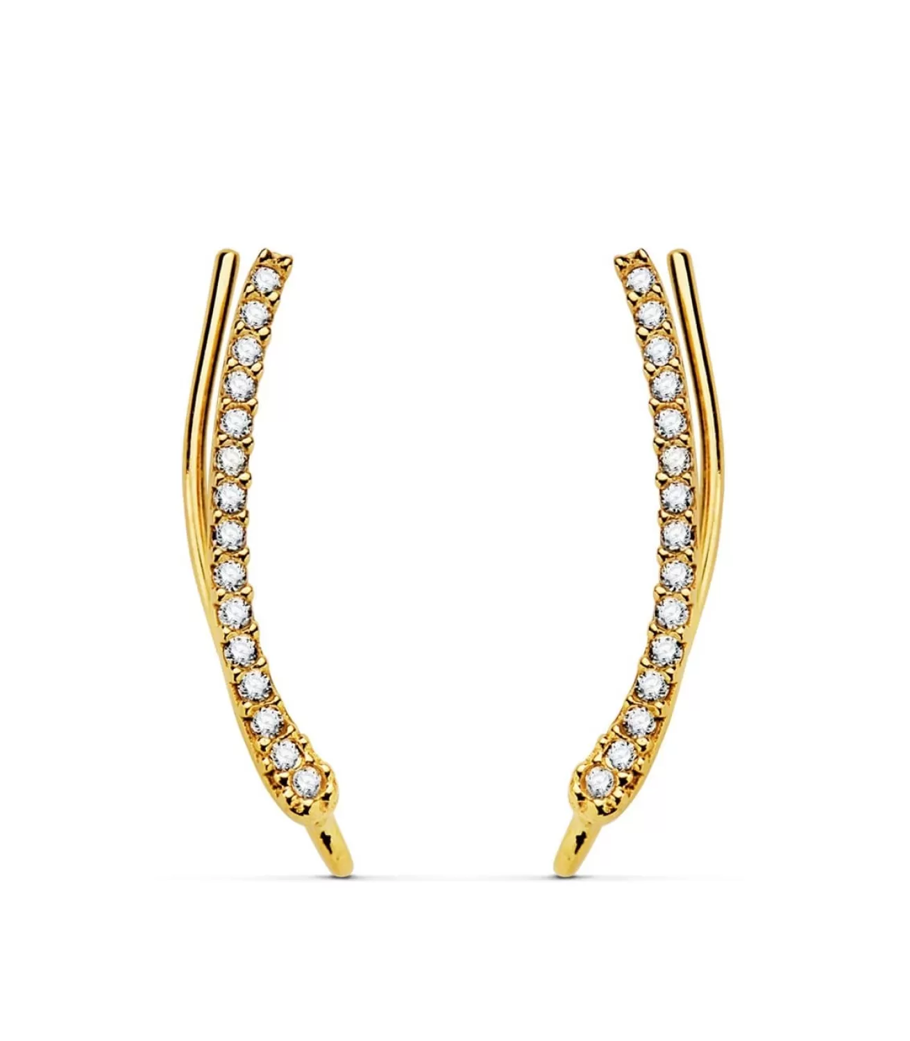 Pendientes Trepadores Arco Oro Amarillo 18K<Alda Joyeros Hot