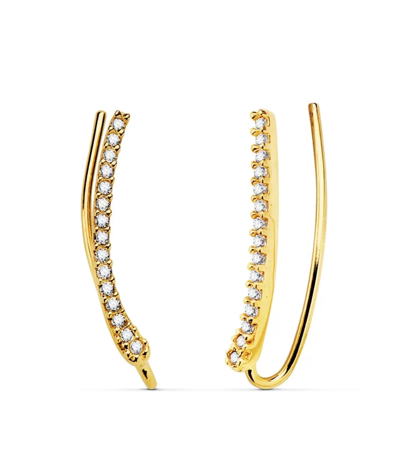 Pendientes Trepadores Arco Oro Amarillo 18K<Alda Joyeros Hot
