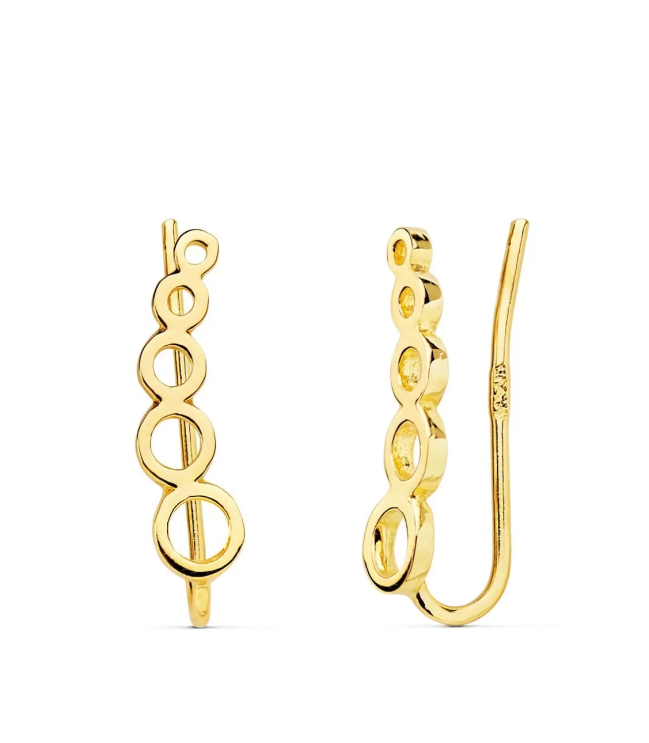 Pendientes Trepadores Circulos Oro 18K<Alda Joyeros Discount
