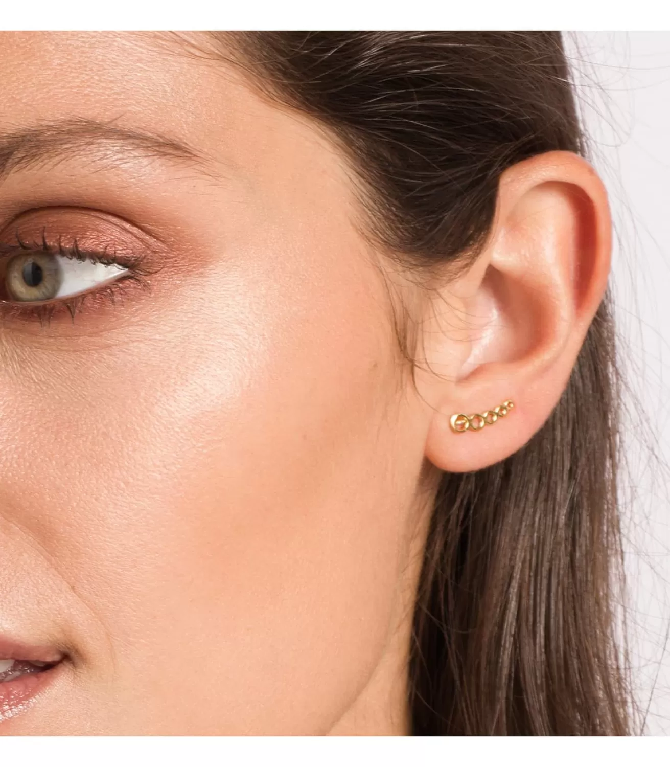 Pendientes Trepadores Circulos Oro 18K<Alda Joyeros Discount